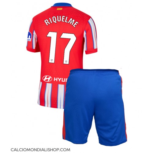 Maglie da calcio Atletico Madrid Rodrigo Riquelme #17 Prima Maglia Bambino 2024-25 Manica Corta (+ Pantaloni corti)